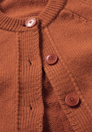 Relaxed Cropped Knit Jacket made from organic merino wool with organic cotton - 5