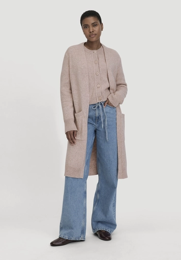 Strick Jacke Relaxed aus Bio-Merinowolle mit Bio-Baumwolle - 0