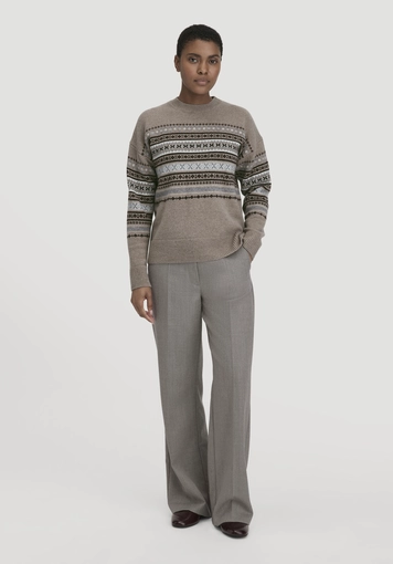 Relaxed knit sweater BETTER RECYCLING made from pure organic merino wool - 1
