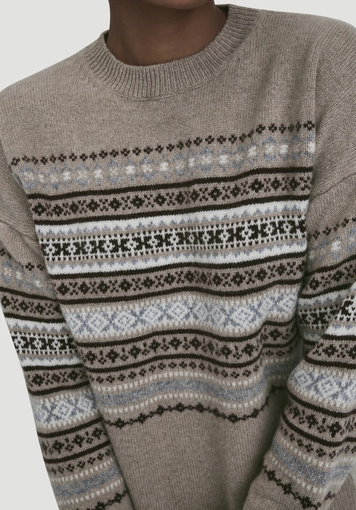 Strick Pullover Relaxed BETTER RECYCLING aus reiner Bio-Merinowolle - 3