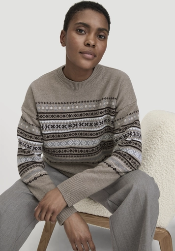 Relaxed knit sweater BETTER RECYCLING made from pure organic merino wool - 4
