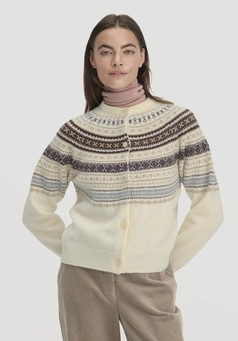 Relaxed knit jacket BETTER RECYCLING made from pure organic merino wool