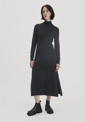Strick Kleid Regular aus Bio-Merinowolle mit Cashmere - 0
