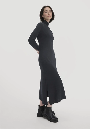 Strick Kleid Regular aus Bio-Merinowolle mit Cashmere - 2