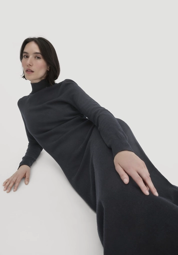 Strick Kleid Regular aus Bio-Merinowolle mit Cashmere - 3