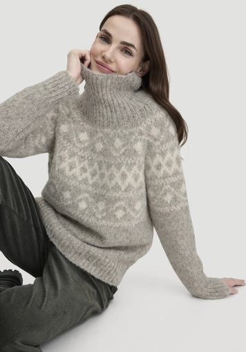 Strick Pullover Relaxed aus Alpaka mit Bio-Baumwolle - 3