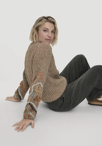 Strick Pullover Relaxed aus Alpaka mit Bio-Baumwolle - 4