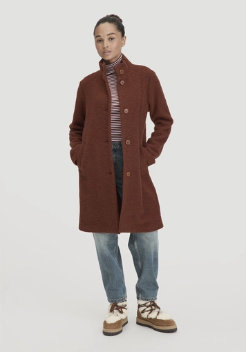Wollfleece Mantel Regular aus reiner Bio-Merinowolle - 0