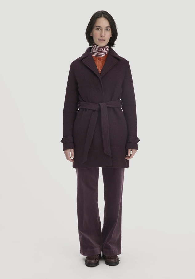 Walk coat regular made of pure organic merino wool