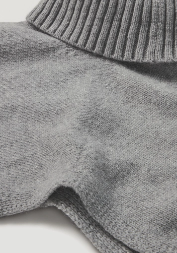 Strick Poncho Pullover Oversize BETTER RECYCLING aus reiner Bio-Merinowolle - 5