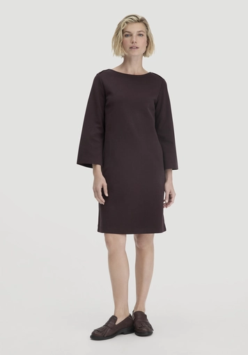 Jersey Kleid Mini Regular aus Bio-Baumwolle - 0