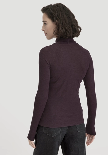 Wool mix Longlseeve Fitted made from organic merino wool and TENCEL™ Lyocell - 2