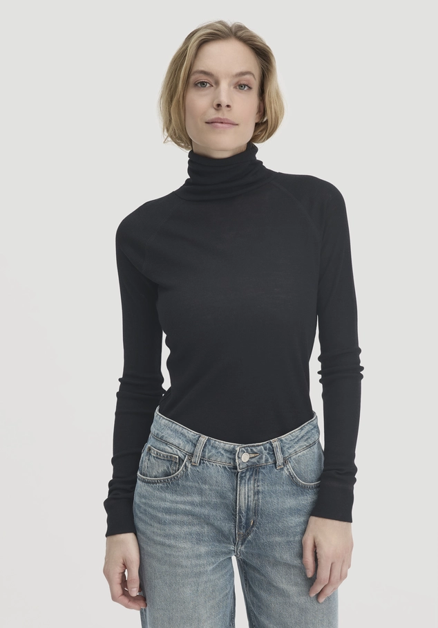 Wolle-Mix Longlseeve Fitted aus Bio-Merinowolle und TENCEL™ Lyocell