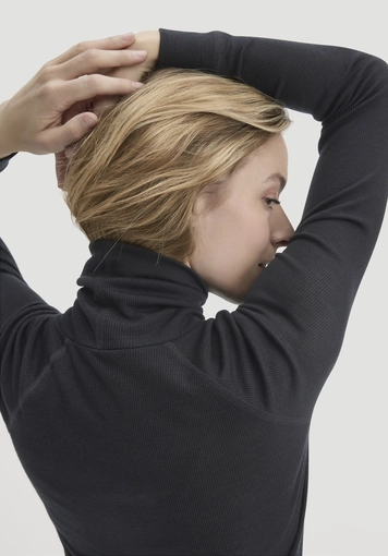 Wool mix Longlseeve Fitted made from organic merino wool and TENCEL™ Lyocell - 3