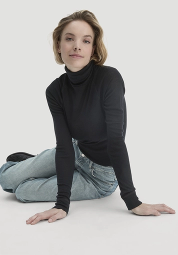 Wolle-Mix Longlseeve Fitted aus Bio-Merinowolle und TENCEL™ Lyocell - 4