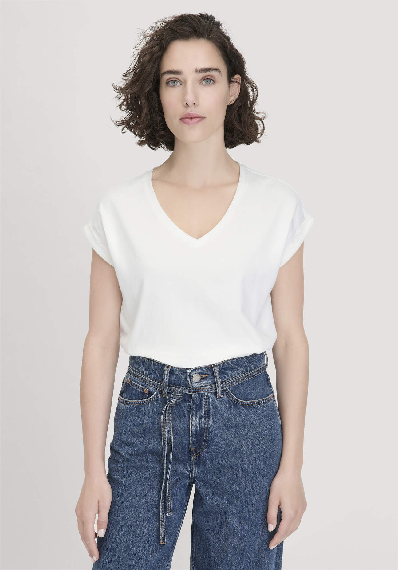 hessnatur Damen T-Shirt Oversize aus Bio-Baumwolle - weiß Größe S