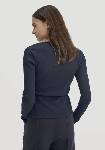 Rib Longsleeve Slim aus Bio-Baumwolle - 2