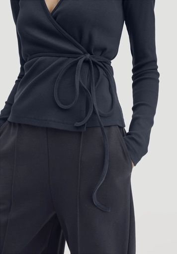 Rib Longsleeve Slim aus Bio-Baumwolle - 3