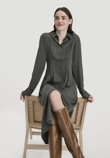 Kleid Midi Regular aus reiner LENZING™ ECOVERO™ Viskose - 3