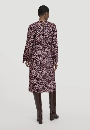 Knee-length dress made of LENZING™ ECOVERO™ satin - 1