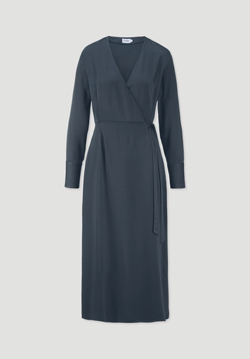 Wickelkleid Knöchellang Regular aus reiner LENZING™ ECOVERO™ Viskose - 4