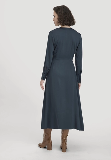 Wickelkleid Knöchellang Regular aus reiner LENZING™ ECOVERO™ Viskose - 1