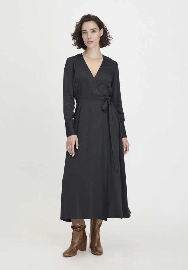 Wickelkleid Knöchellang Regular aus reiner LENZING™ ECOVERO™ Viskose