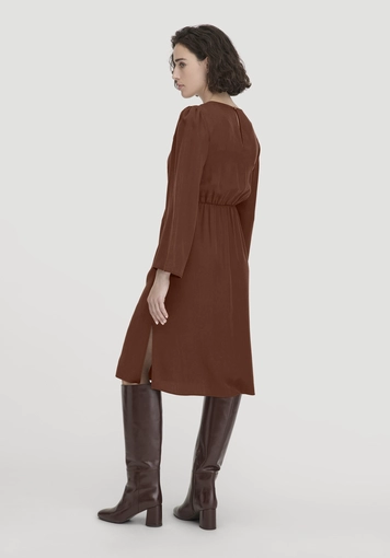 Knee-length dress made of pure TENCEL™ Lyocell - 1