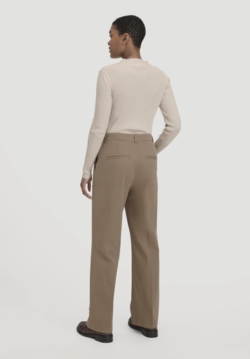 Straight-leg relaxed trousers made of organic cotton - 1