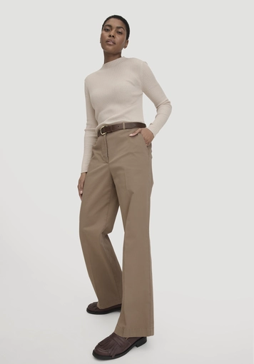 Straight-leg relaxed trousers made of organic cotton - 3