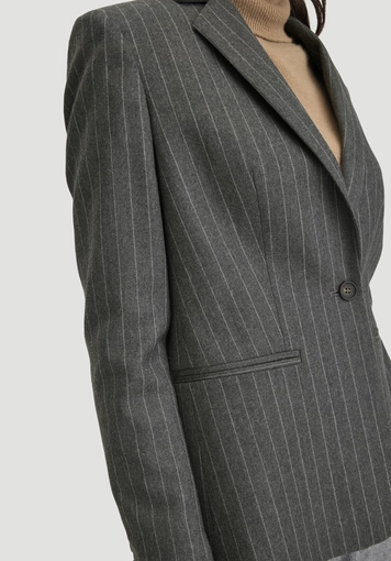 Blazer pinstripe regular made of pure new wool - 3