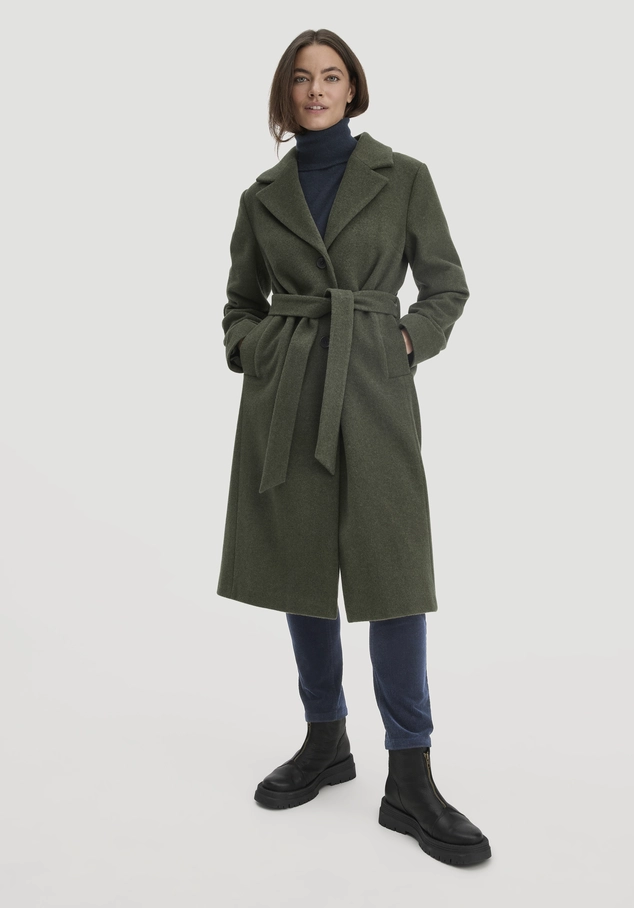 Wollmantel Regular aus reiner Bio-Schurwolle