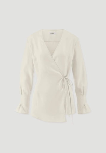 Wickelbluse Regular aus TENCEL™ Lyocell - 4