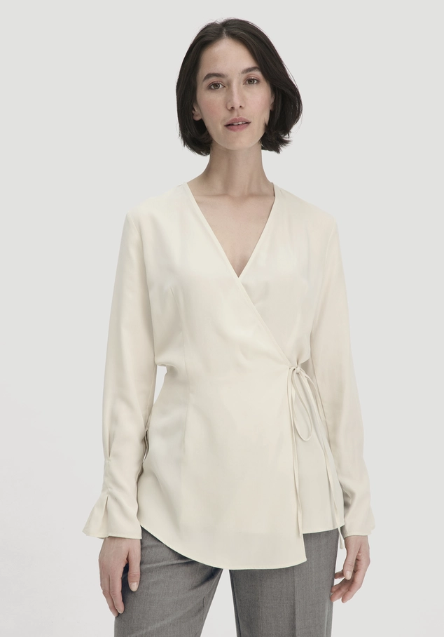 Wickelbluse Regular aus TENCEL™ Lyocell