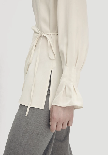 Wickelbluse Regular aus TENCEL™ Lyocell - 3