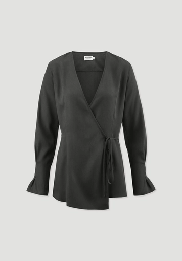 Wickelbluse Regular aus TENCEL™ Lyocell - 4