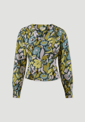 Bluse Regular aus reiner LENZING™ ECOVERO™ Viskose Bluse Regular aus reiner LENZING™ ECOVERO™ Viskose