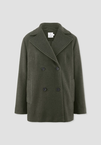 Wolljacke Caban Relaxed aus reiner Bio-Schurwolle