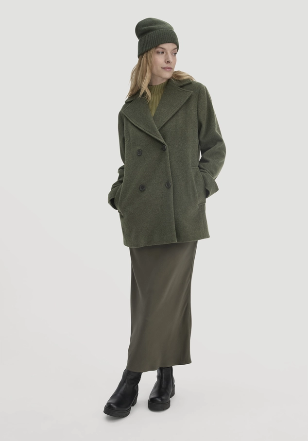 Wolljacke Caban Relaxed aus reiner Bio-Schurwolle