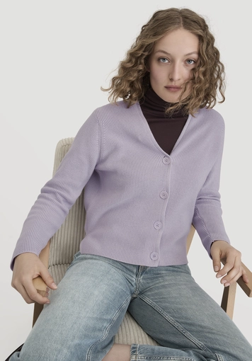 Strick Jacke Relaxed aus reiner Bio-Baumwolle - 4