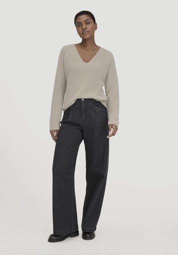 Knitted sweater regular made of pure organic cotton - 1