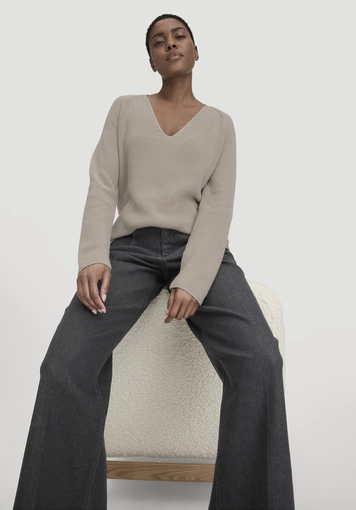 Knitted sweater regular made of pure organic cotton - 4