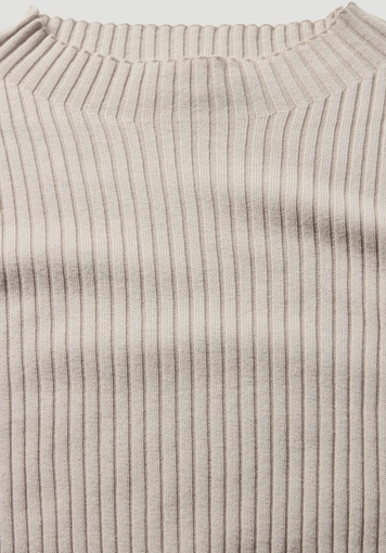 Fitted knit sweater made from TENCEL™ Lyocell with organic cotton - 6