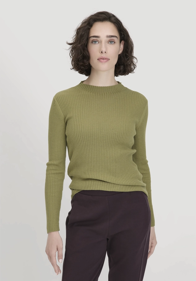 Strick Pullover Fitted aus TENCEL™ Lyocell mit Bio-Baumwolle