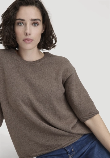 Strick Pullover Oversize aus Bio-Merinowolle mit Bio-Baumwolle - 3