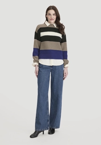 Strick Pullover Relaxed aus Bio-Merinowolle mit Recyclinganteil - 1