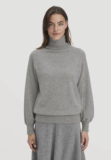 Rollkragen Pullover Relaxed BETTER RECYCLING aus reinem Cashmere - 0