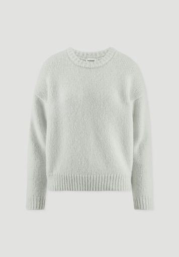 Relaxed knit sweater made of alpaca with organic cotton - 5
