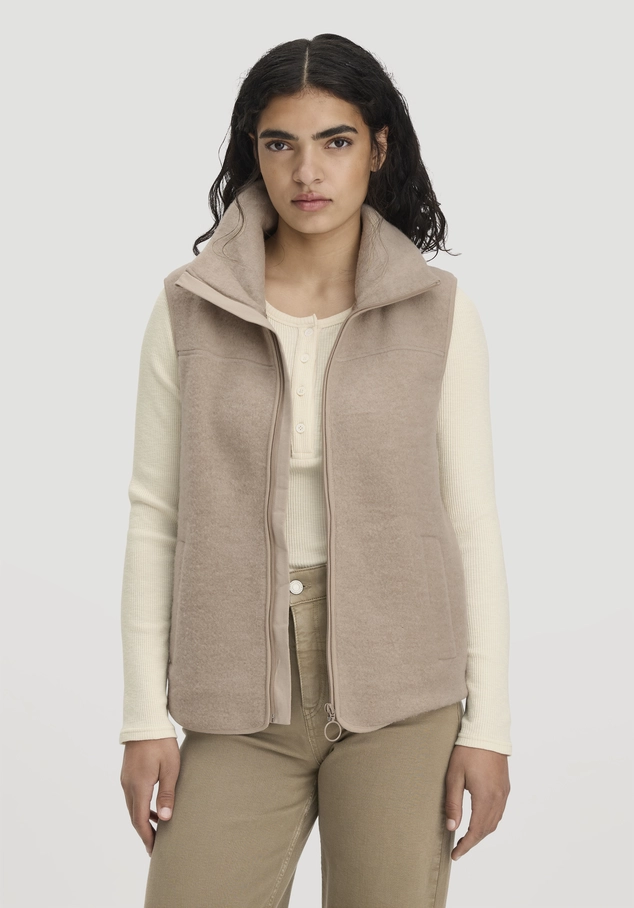 Wollfleece Weste Regular aus reiner Merinowolle