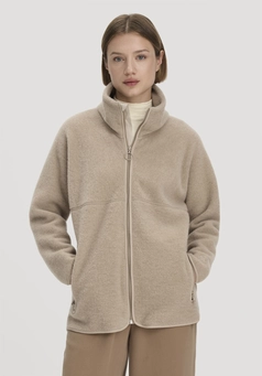 Wollfleece Jacke Oversize aus reiner Bio-Merinowolle